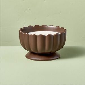 5-Wick Ceramic Scalloped Rim Jar Harvest Chestnut Candle from Hearth & Hand